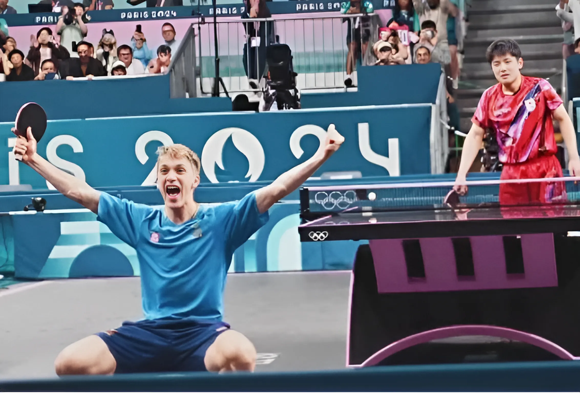 瑞典队挑战法国队，法尔考先拔头筹